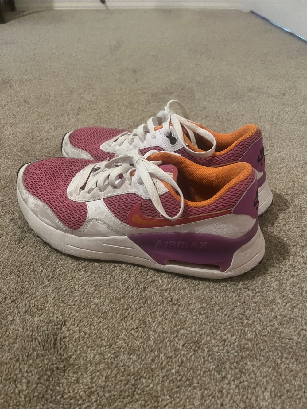 Nike Women's Pink & Orange Air Max Runner Sneakers